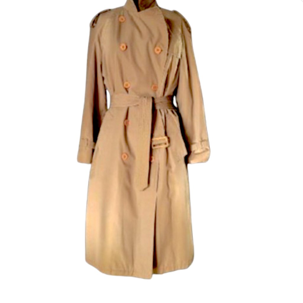 Rare Vintage Retro 1980s Neil Martin Trench Coat Sm /Med Women's /Unisex